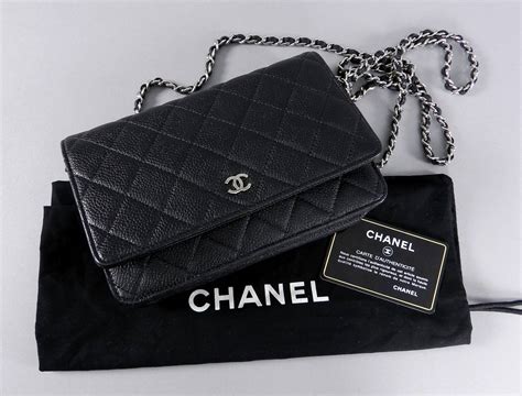 wallet on chain chanel black caviar|Classic wallet on chain .